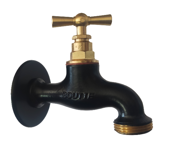 KRAN 1/2" CZARNY MAT